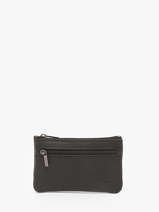 Coin Purse Oil Leather Etrier Black oil EOIL612