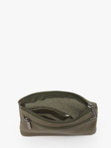 Coin Purse Oil Leather Etrier Green oil EOIL612-vue-porte