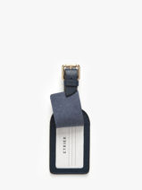 Luggage Tag Tradition Cuir Etrier Blue tradition ETRA901M-vue-porte
