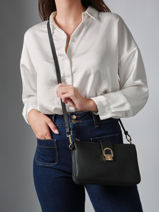 Sac Bandoulire Equestre Cuir Etrier Noir equestre EEQT0143-vue-porte