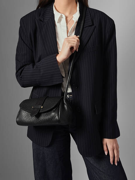 Shoulder Bag M Agnes Leather Etrier Black agnes EAGC205M other view 1